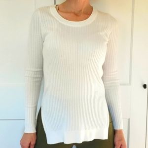 Athleta Lincoln Park Sweater Scoop Neck Tunic Dove Size XS #599657